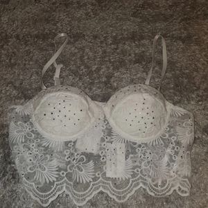 NEW White Lace Bustier